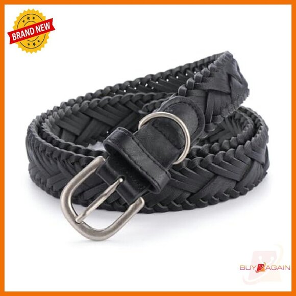 Hand-Woven Leather Belt Retro Pin Buckle Casual Jeans Skirt Accessory main image 4